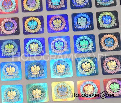 Oryginalne, nowe, hologramy els z nową datą ważności